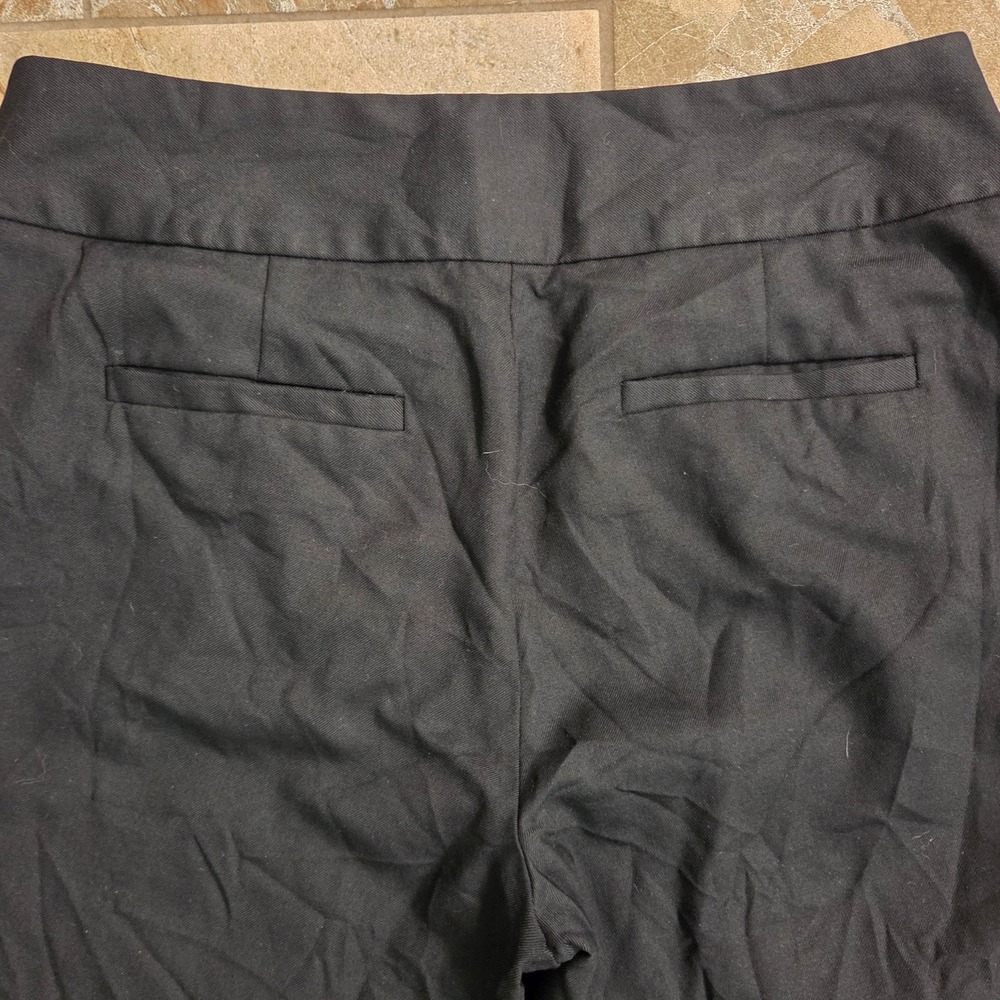 Banana Republic Black Wide Leg Dress Pants Triple Button Waist Trousers Women 4 - Picture 11 of 11